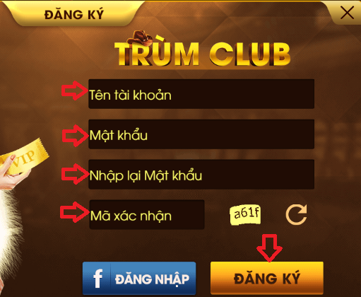 Cách đăng kí tài khoản Trum club nhanh chóng, dễ dàng icon
